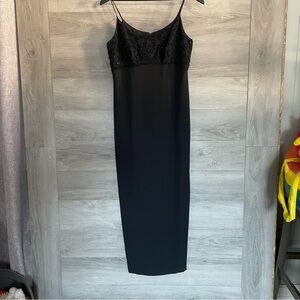 VTG Ann Taylor Black Maxi Dress